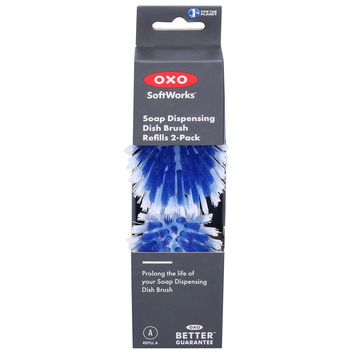 slide 1 of 13, OXO SoftWorks Soap Dispensing Dish Brush Refills 2 Each, 2 ct
