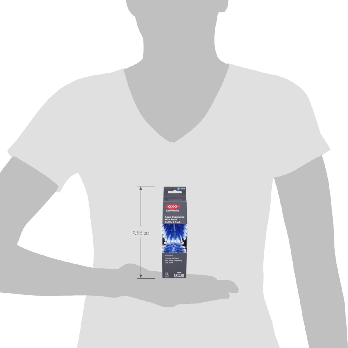 slide 7 of 13, OXO SoftWorks Soap Dispensing Dish Brush Refills 2 Each, 2 ct