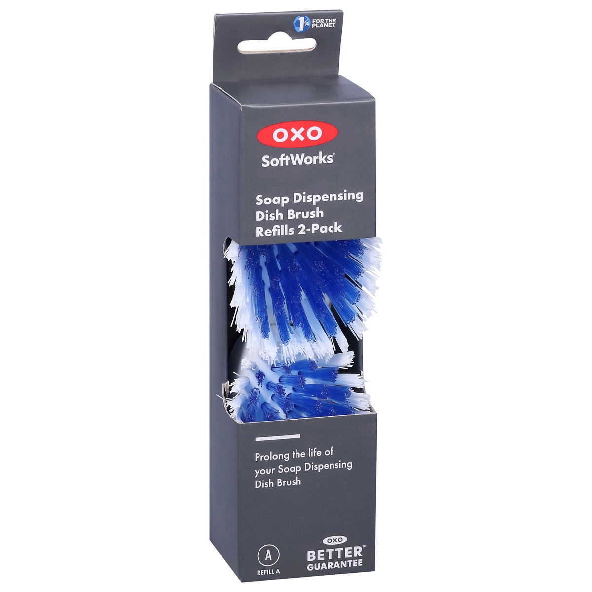 slide 11 of 13, OXO SoftWorks Soap Dispensing Dish Brush Refills 2 Each, 2 ct