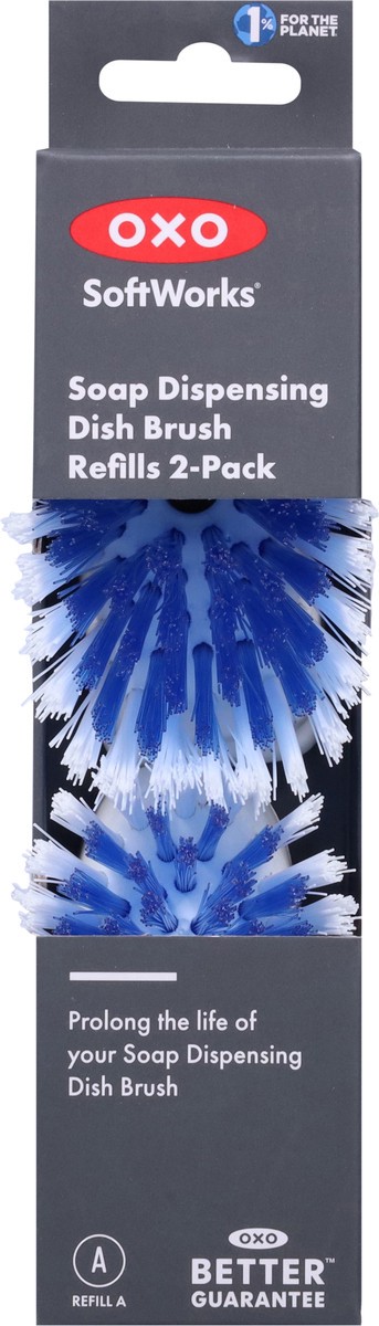 slide 8 of 13, OXO SoftWorks Soap Dispensing Dish Brush Refills 2 Each, 2 ct