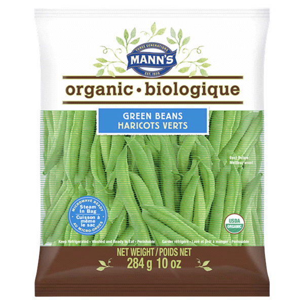 slide 1 of 1, Mann's Org Green Beans, 10 Ounce, 10 oz