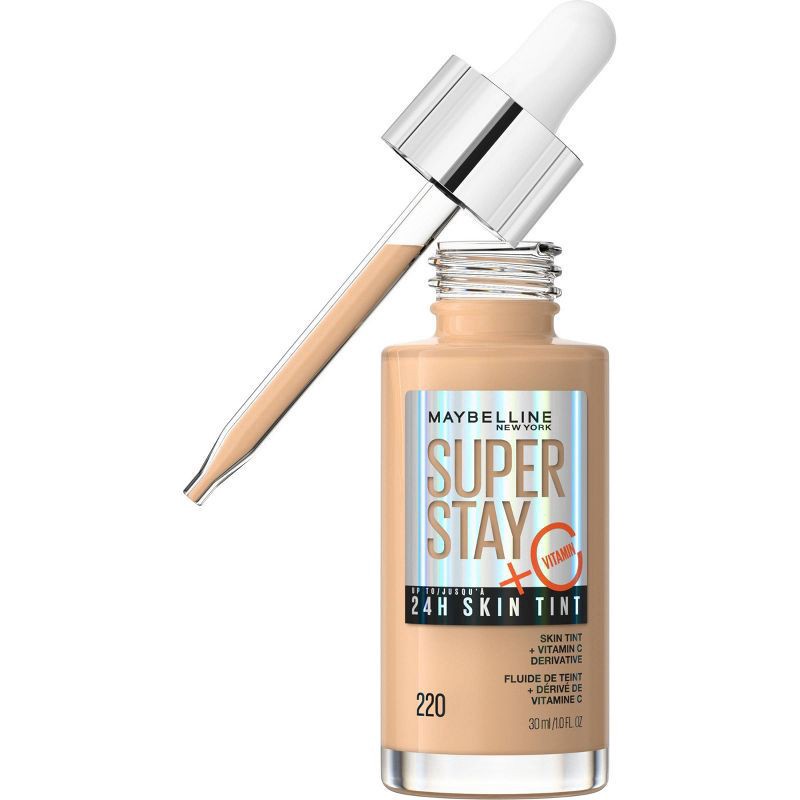 slide 1 of 7, Super Stay 24HR Skin Tint Foundation Serum with Vitamin C - 220 - 1 fl oz, 1 oz