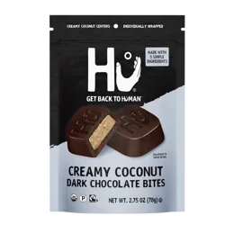 Hu® Dark Chocolate Creamy Coconut Bites Candy Bag