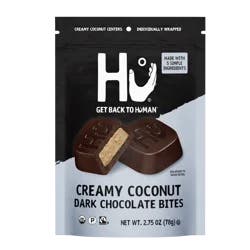 Hu® Dark Chocolate Creamy Coconut Bites Candy Bag