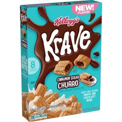 Kellogg's Krave Cinnamon Sugar Churro Breakfast Cereal, 11.1 oz