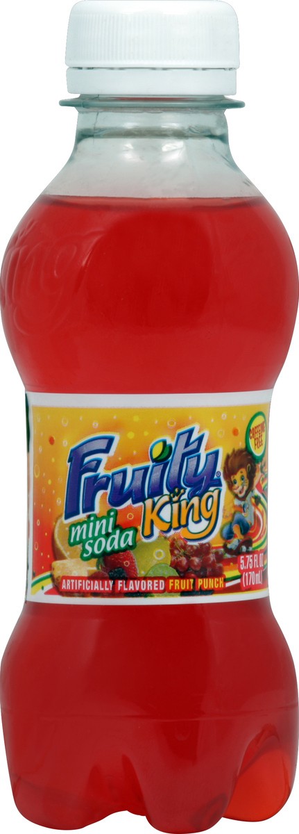 slide 1 of 5, Fruity King Mini Fruit Punch Soda - 5.75 fl oz, 5.75 fl oz