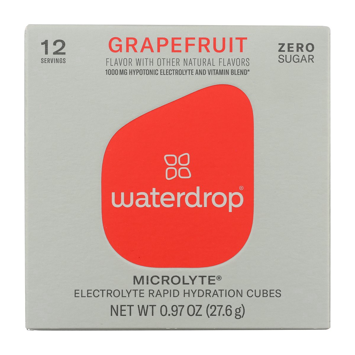 slide 1 of 5, Waterdrop Microlyte Zero Sugar Grapefruit Electrolyte Hydration Cubes - 0.97 oz, 0.97 oz