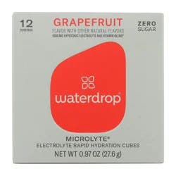 Waterdrop Microlyte Zero Sugar Grapefruit Electrolyte Hydration Cubes - 0.97 oz