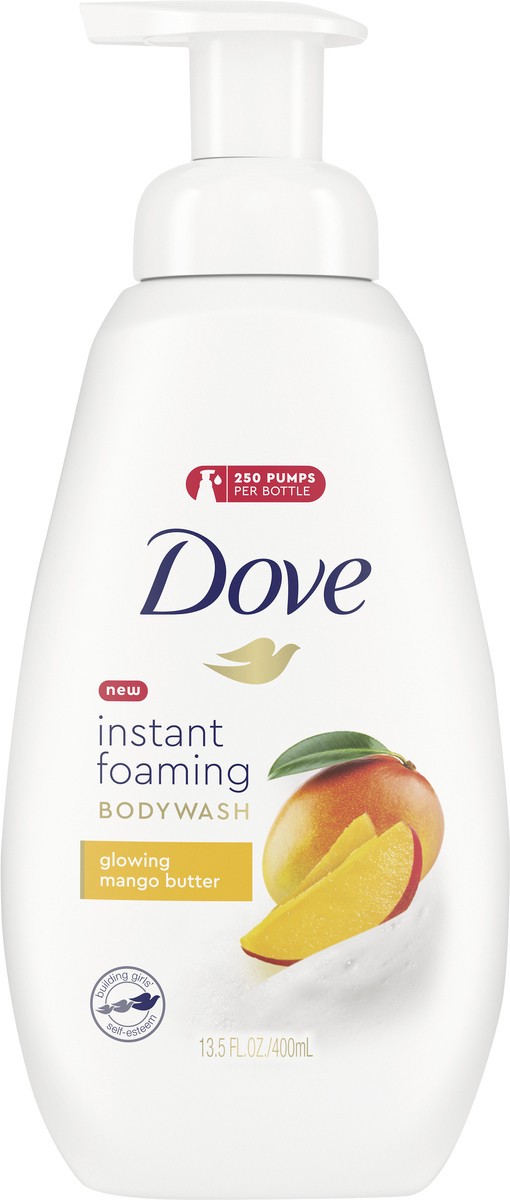 slide 5 of 6, Dove Foaming Body Wash Mango Butter, 13.5 oz, 13.5 oz