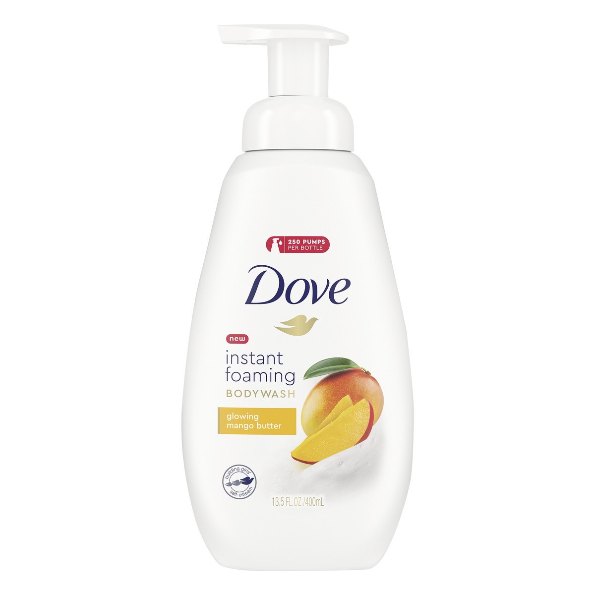 slide 6 of 6, Dove Foaming Body Wash Mango Butter, 13.5 oz, 13.5 oz