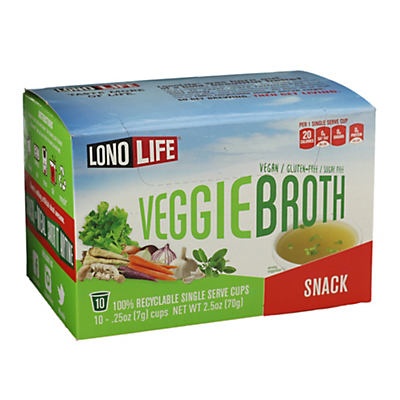 slide 1 of 1, LonoLife Veggie Broth Single Serve K Cups, 10 ct