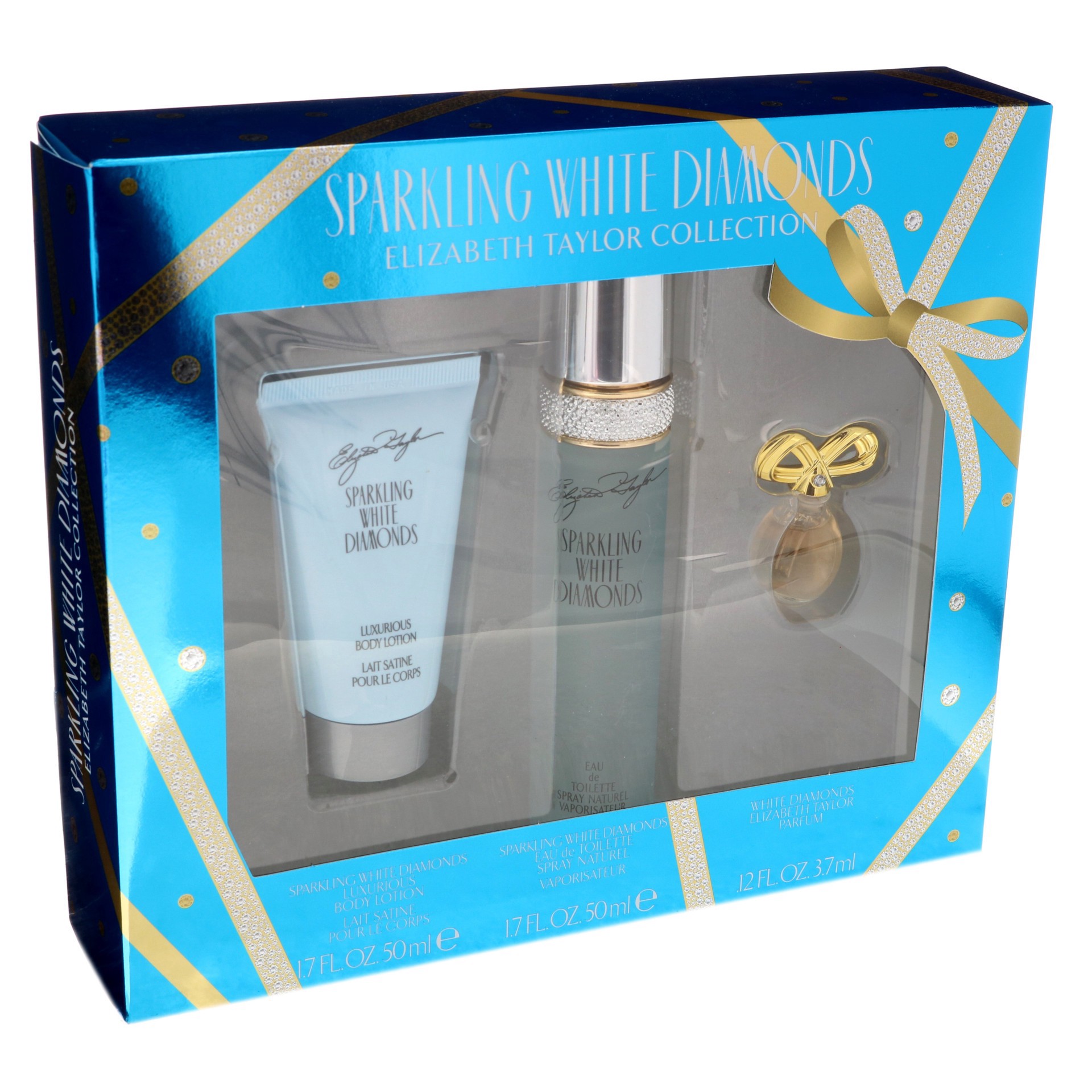 slide 1 of 1, Sparkling White Diamonds 3 Piece Set, 1 ct