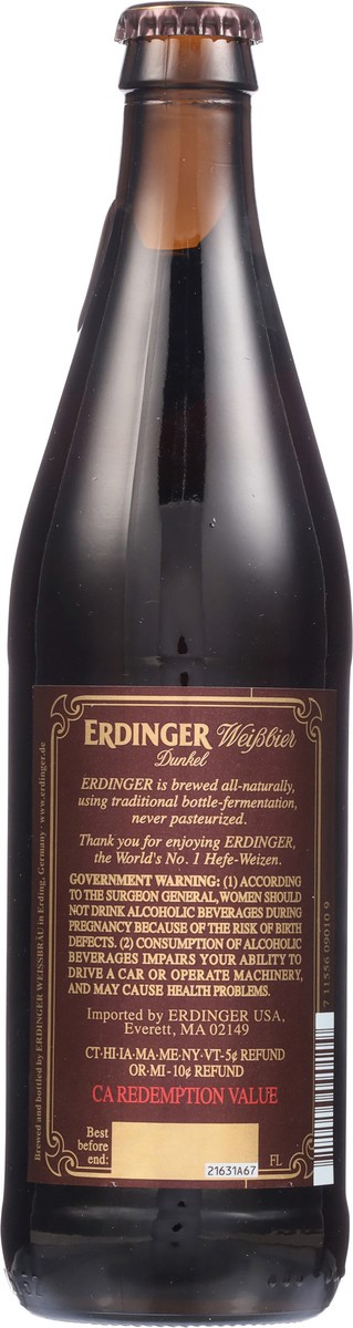 slide 2 of 11, Erdinger Dunkel Beer 16.9 fl oz, 16.9 oz