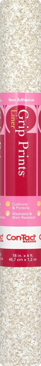 slide 3 of 4, Con-Tact Grip Prints Non-Adhesive Shelf Liner - Granite Beige, 18 in x 4 ft