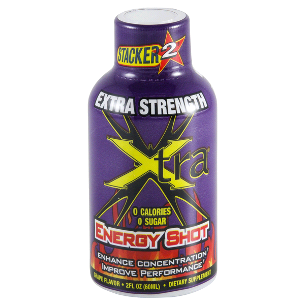 slide 1 of 4, Stacker 2 Extra Strength Energy Shot, 2 oz