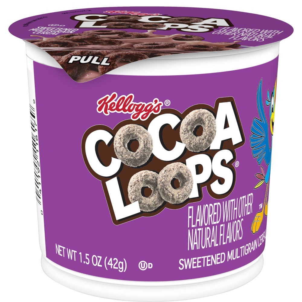 slide 3 of 5, Kellogg's® Cocoa Loops® Cereal Cup, 1.5 oz