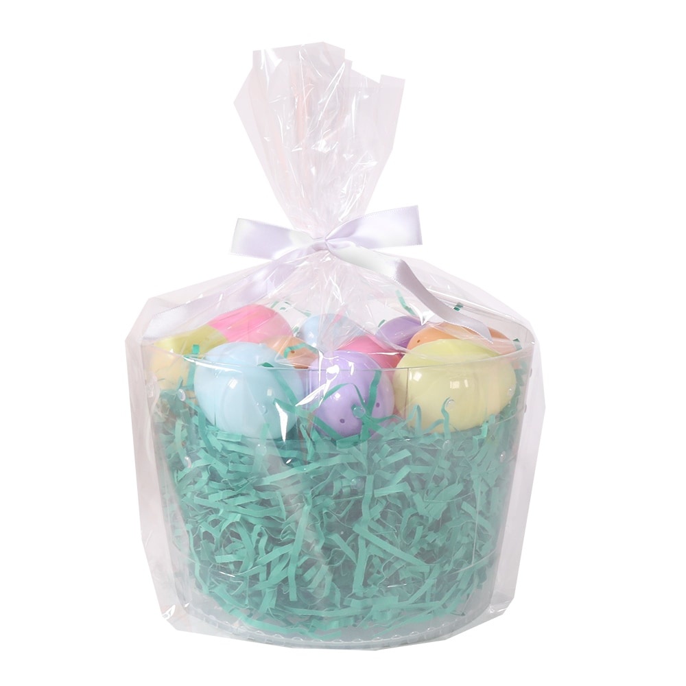 slide 1 of 1, Holiday Home Easter Bucket Kit - Clear, 9 in