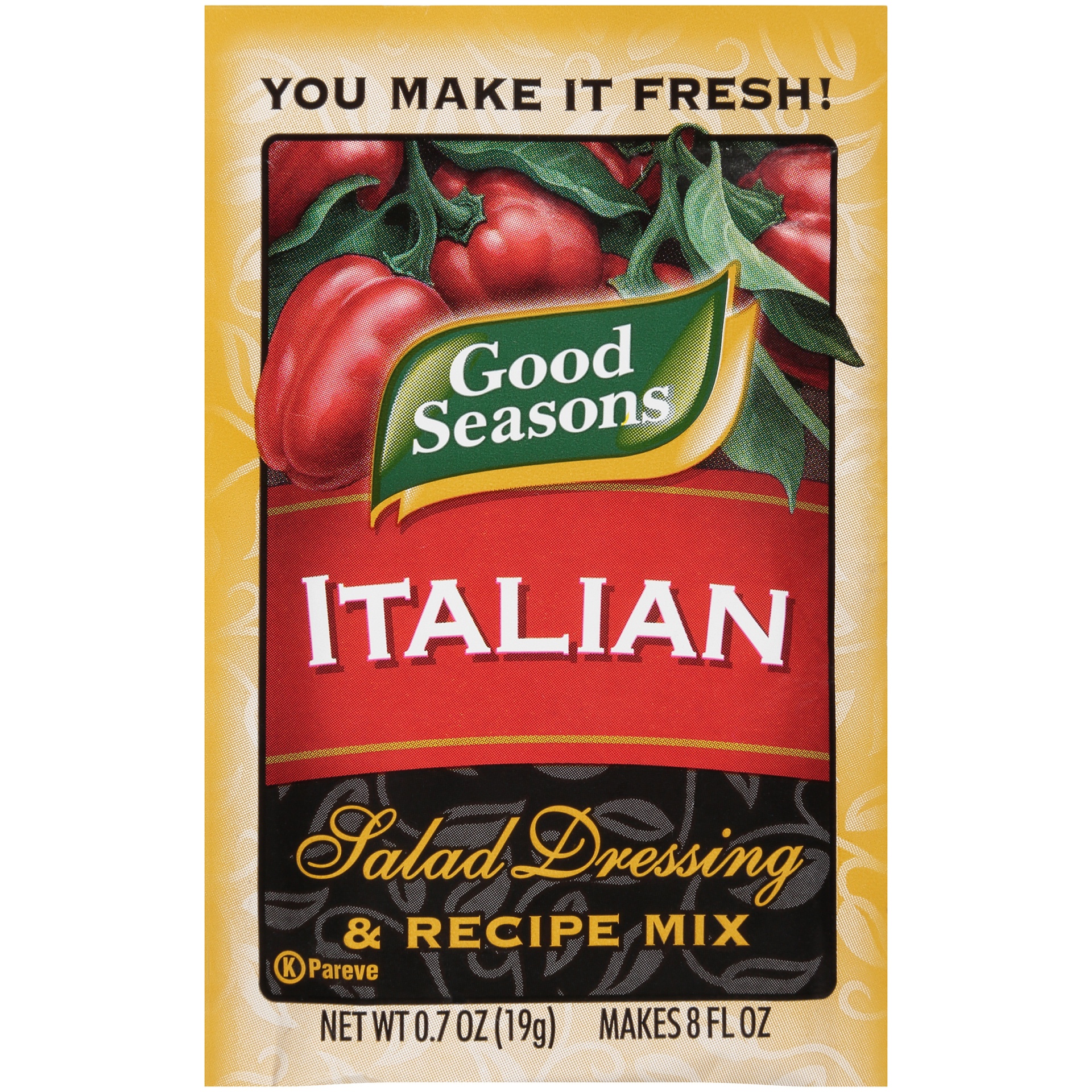 slide 1 of 7, Good Seasons Italian Dressing & Recipe Seasoning Mix Packet, 0.7 oz