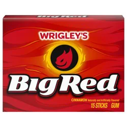 Big Red WRIGLEY'S BIG RED Cinnamon Chewing Gum, Single Pack, 15 Stick