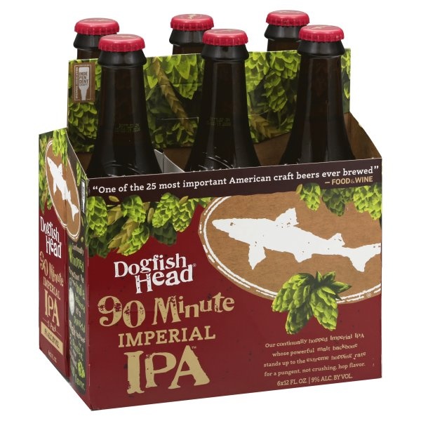 slide 1 of 1, Dogfish Head 90 Minute IPA Beer, 6 ct; 12 fl oz