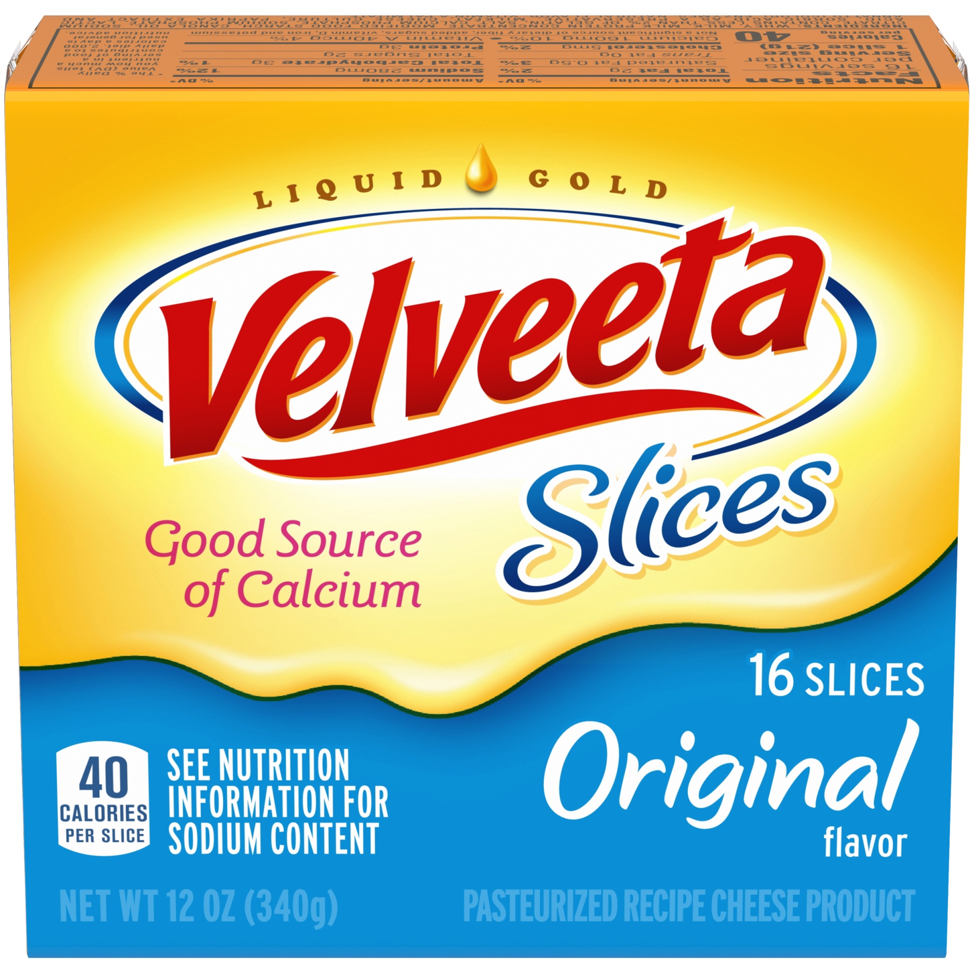 slide 1 of 6, Velveeta Slices Original Flavored Cheese Pack, 12 oz