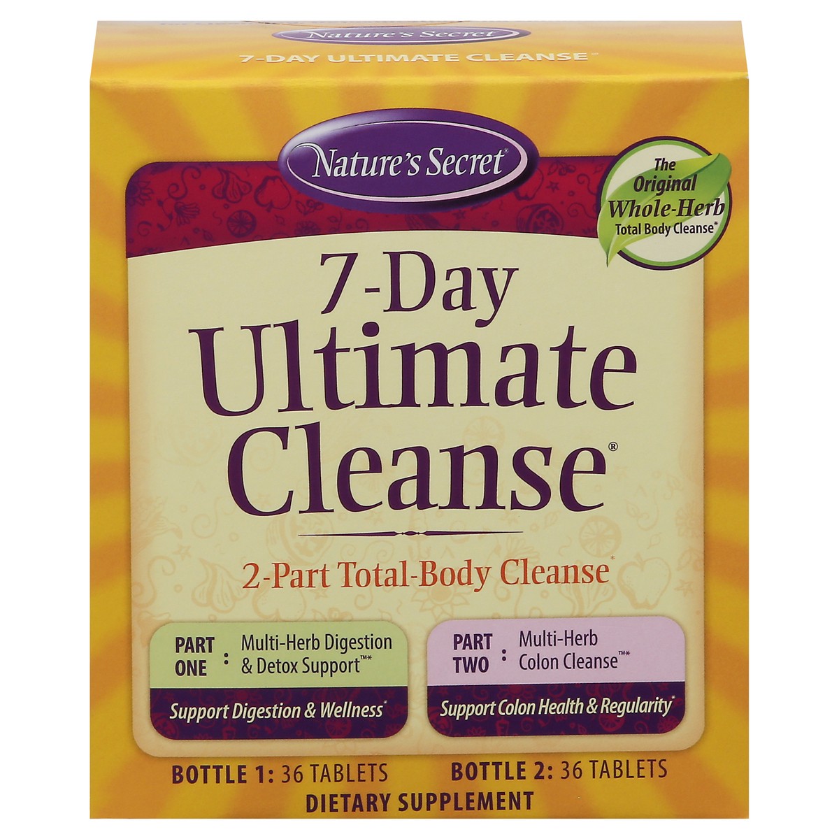 slide 3 of 4, Nature's Secret Tablets 7-Day Ultimate Cleanse 2 ea, 72 ct