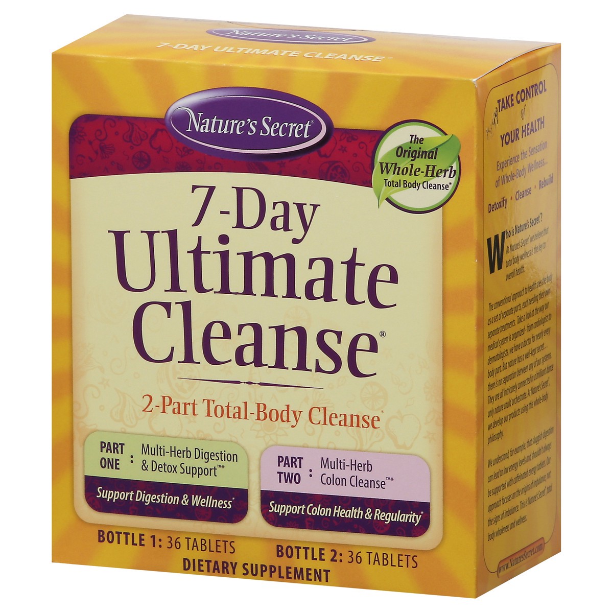 slide 2 of 4, Nature's Secret Tablets 7-Day Ultimate Cleanse 2 ea, 72 ct