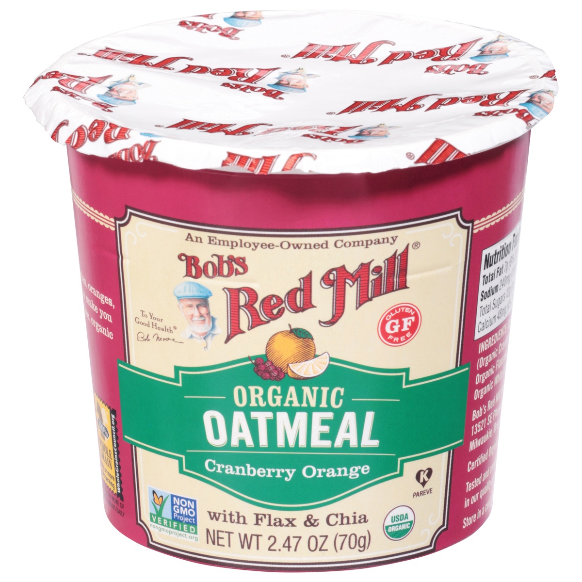 slide 1 of 9, Bob's Red Mill Oatmeal 2.47 oz, 2.47 oz