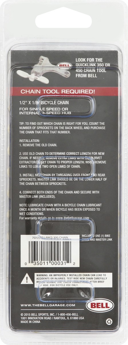 slide 6 of 7, Bell Links 300 Bicycle Chain 1 Each, 1 ct