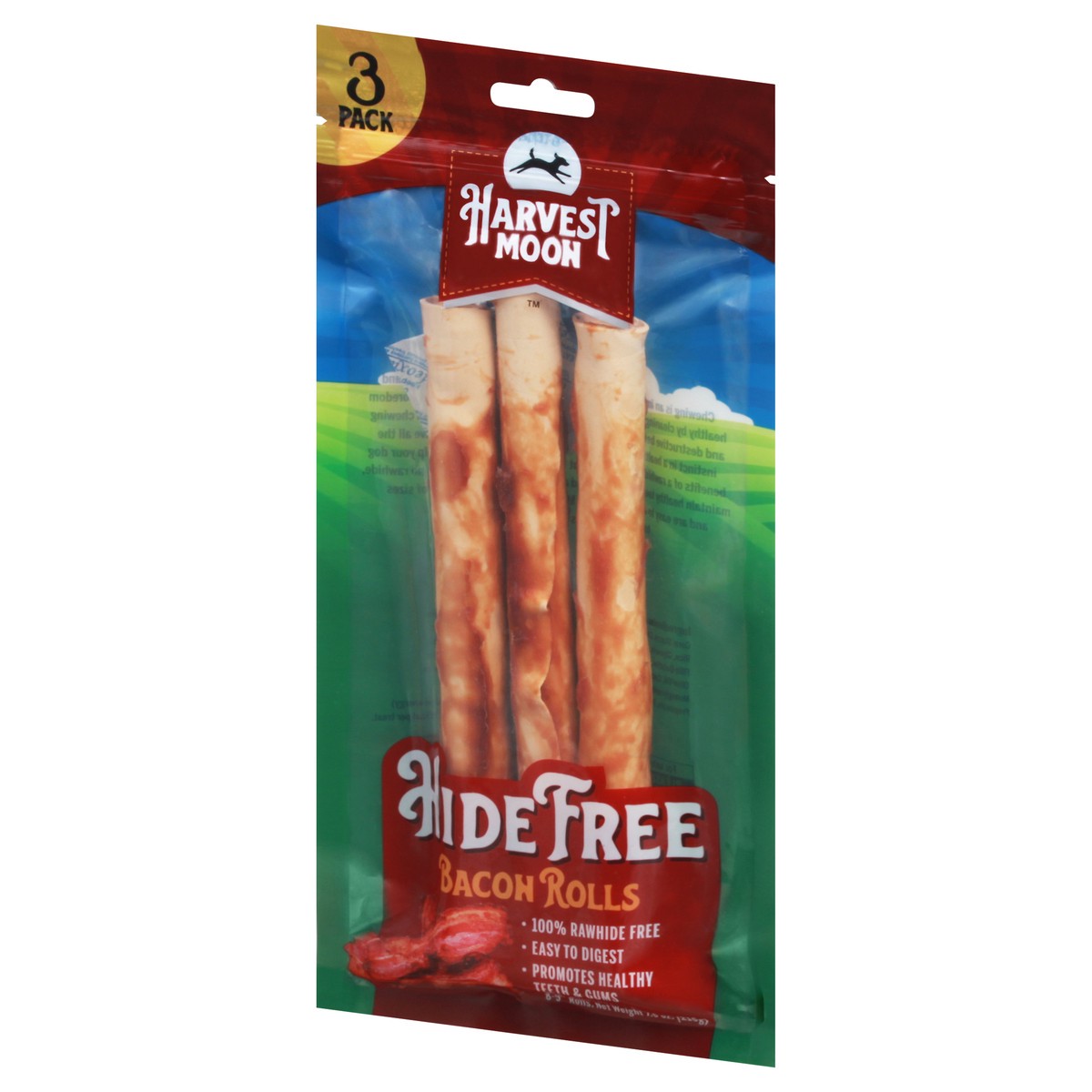 slide 5 of 12, Harvest Moon Hide Free Bacon Rolls 3 Pack 3 ea, 3 ct