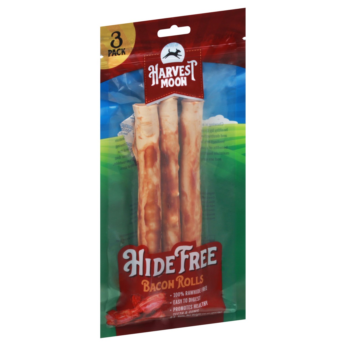 slide 4 of 12, Harvest Moon Hide Free Bacon Rolls 3 Pack 3 ea, 3 ct
