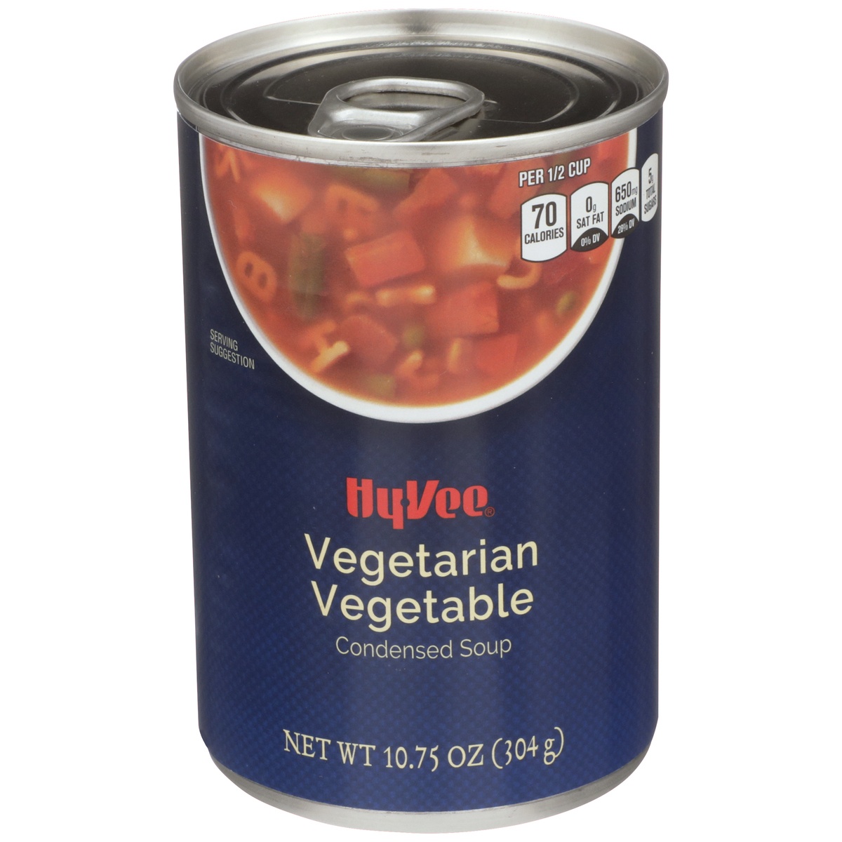 slide 1 of 8, Hy-vee Vegetarian Vegetable Condensed Soup, 10.5 oz