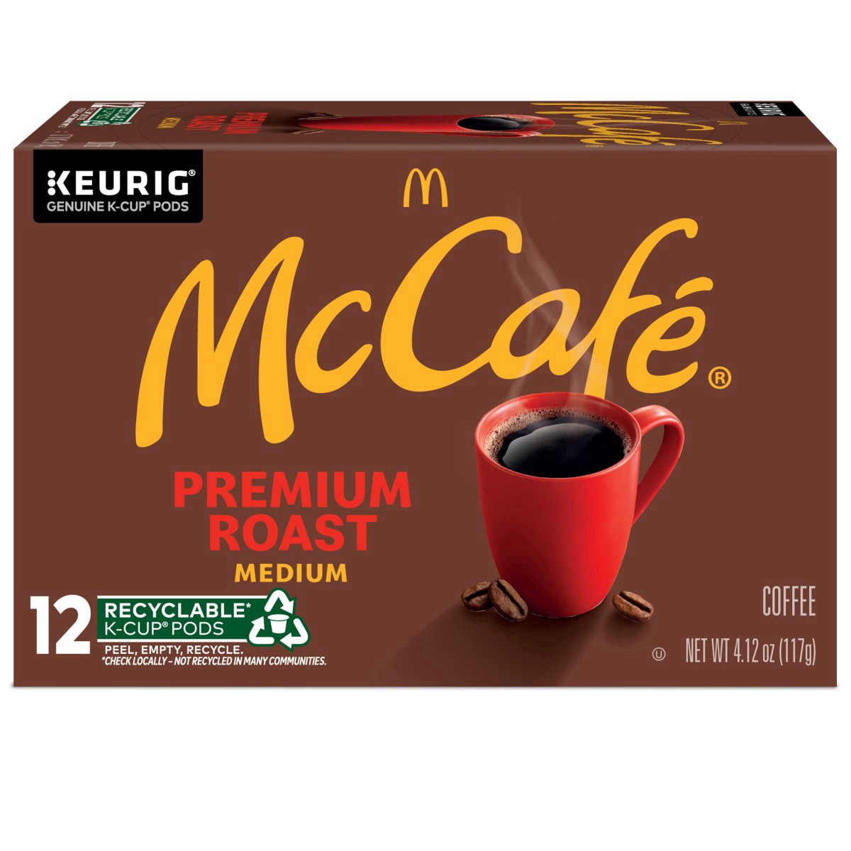 slide 28 of 29, McCafé Premium Roast Coffee, Single Serve Keurig K-Cup Pods, Medium Roast- 10 ct, 10 ct