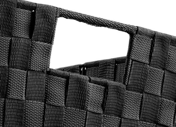 slide 11 of 13, Whitmor Woven Strap Shelf Tote Black, 1 ct