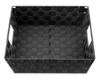 slide 5 of 13, Whitmor Woven Strap Shelf Tote Black, 1 ct