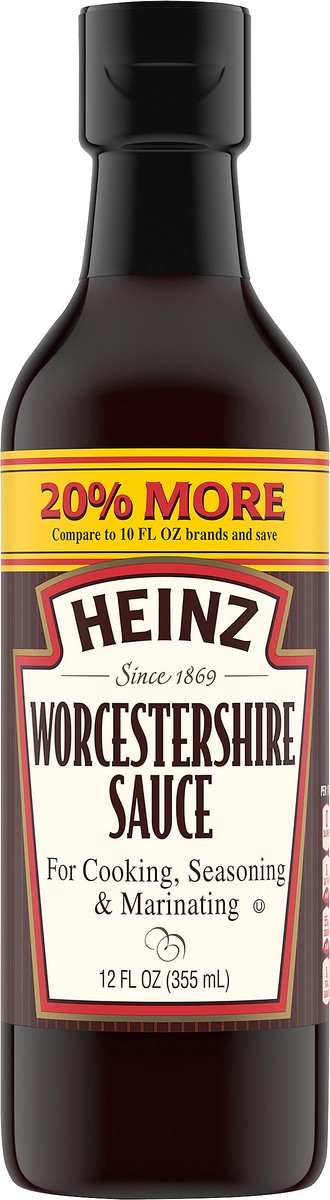 slide 1 of 9, Heinz Worcestershire Sauce 12 fl. oz. Bottle, 12 fl oz