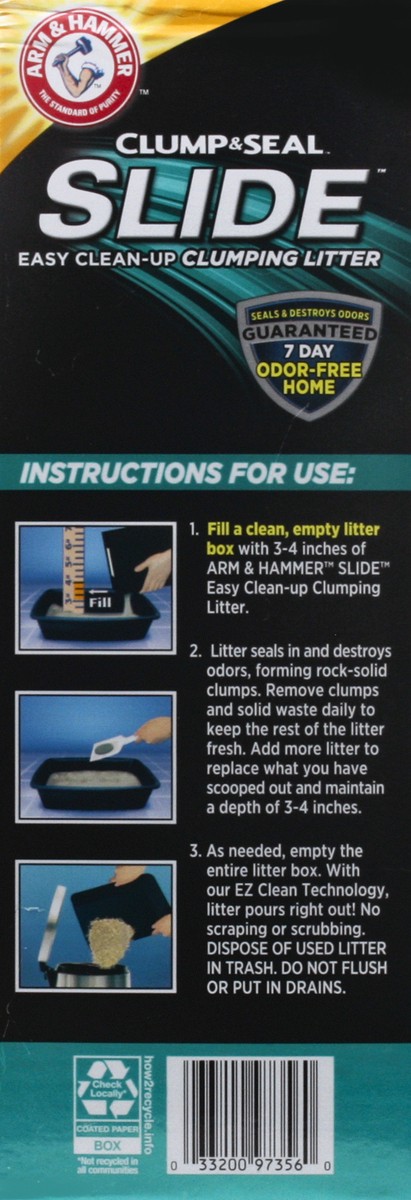 slide 2 of 9, ARM & HAMMER SLIDE Easy Clean-Up Litter, Non-Stop Odor Control, 19lb, 19 lb