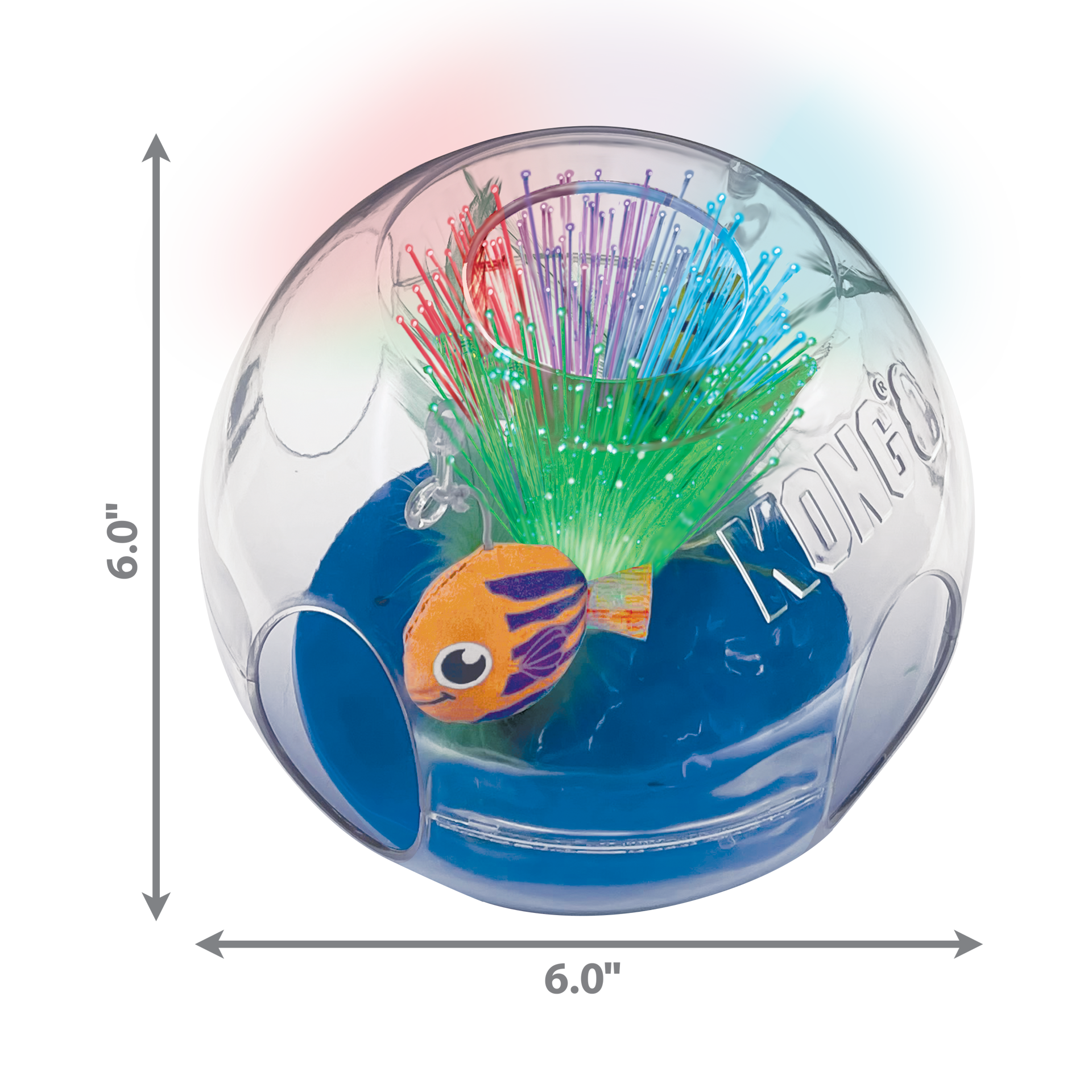 slide 2 of 3, KONG Bat-A-Bout Glow Aquarium, 1 ct