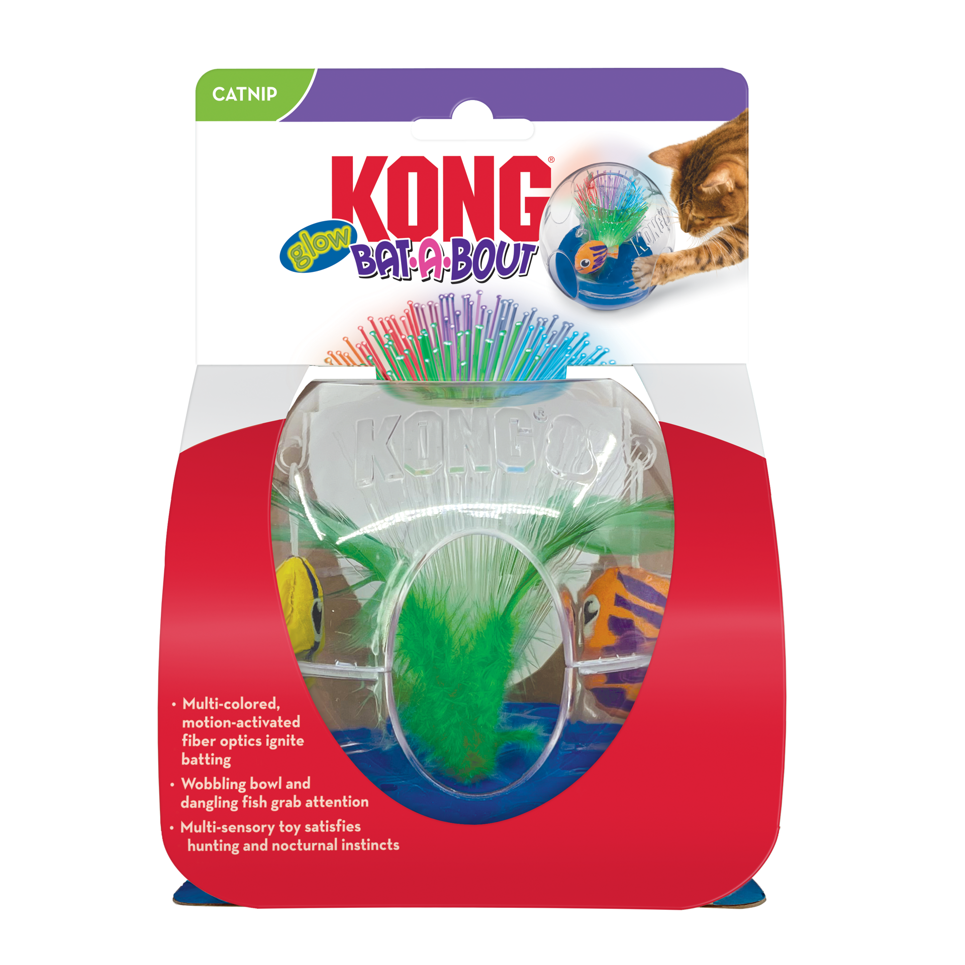 slide 3 of 3, KONG Bat-A-Bout Glow Aquarium, 1 ct
