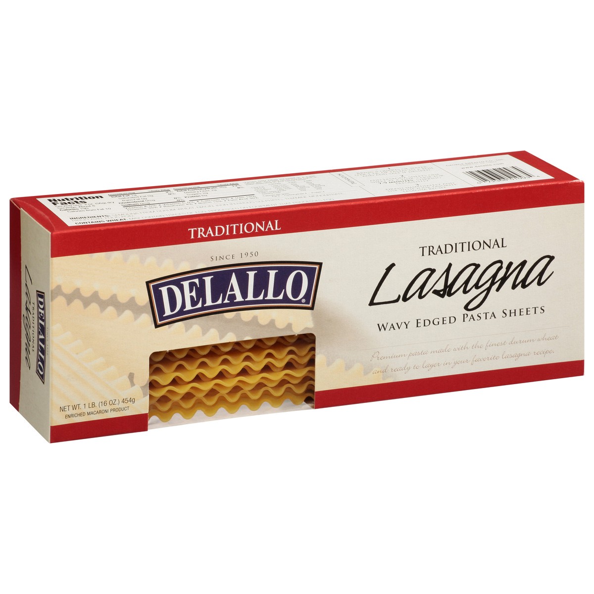 slide 4 of 9, DeLallo Traditional Lasagna 1 lb, 1 lb