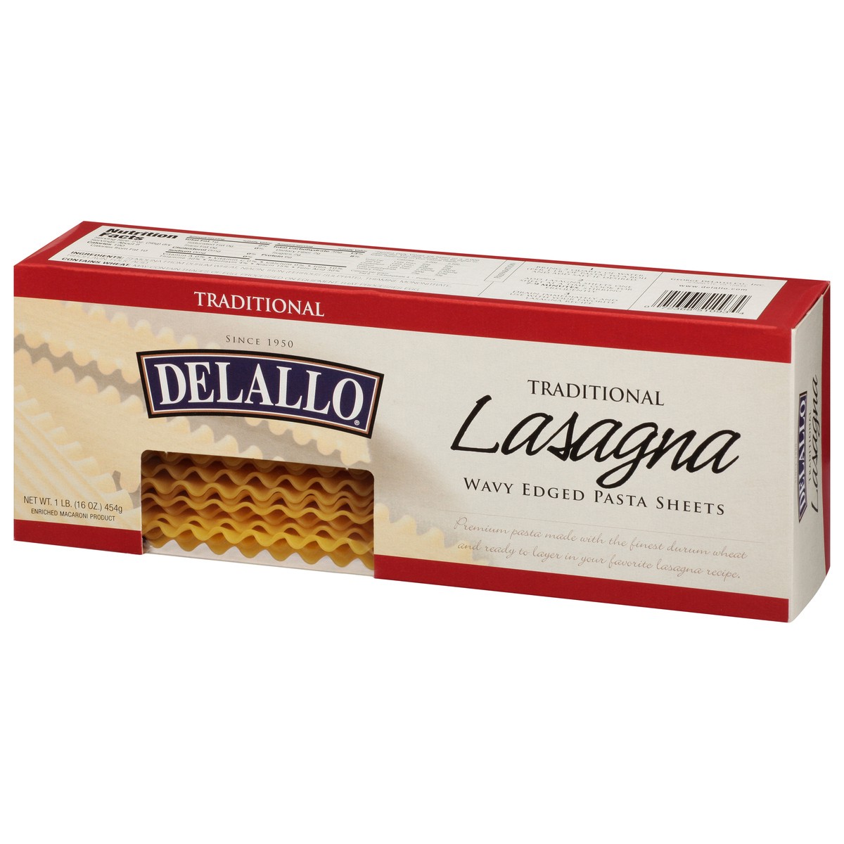 slide 6 of 9, DeLallo Traditional Lasagna 1 lb, 1 lb