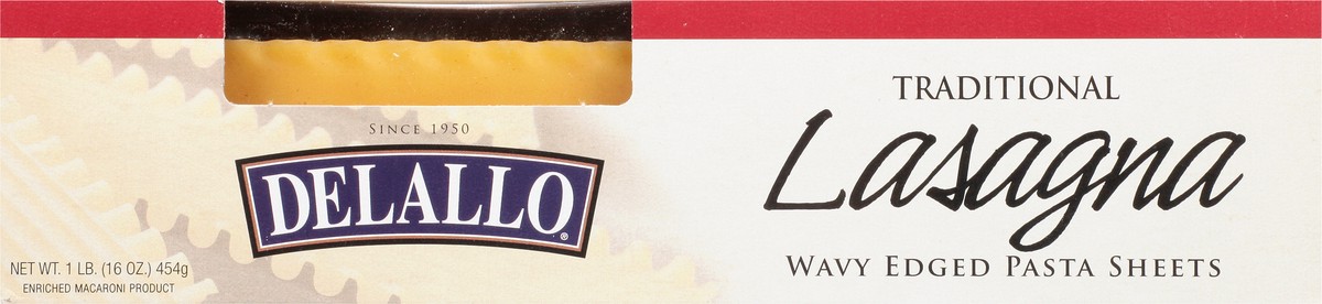 slide 2 of 9, DeLallo Traditional Lasagna 1 lb, 1 lb