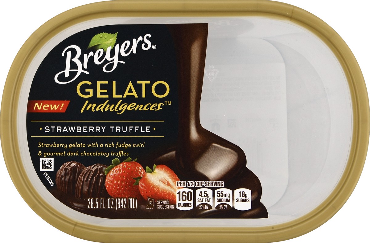 slide 3 of 4, Breyer's Breyers Gelato Indulgences Strawberry Truffle, 28.5 oz, 28.5 oz