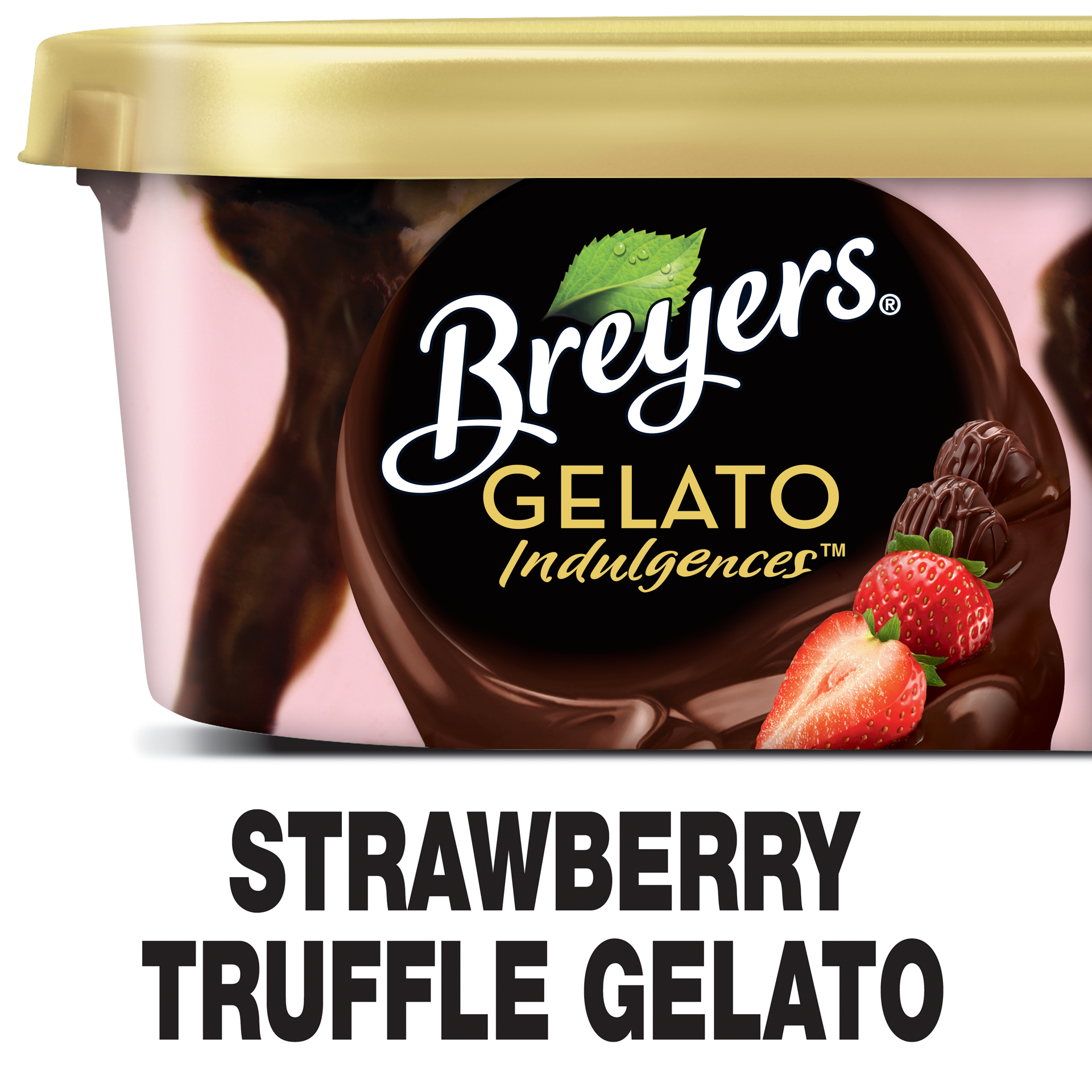 slide 1 of 4, Breyer's Breyers Gelato Indulgences Strawberry Truffle, 28.5 oz, 28.5 oz