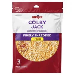 Meijer Finely Shredded Colby Jack Cheese, 16 oz