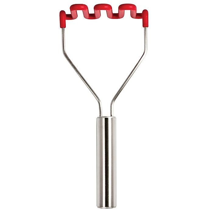 slide 1 of 2, Tovolo Silicone Potato Masher - Red, 1 ct