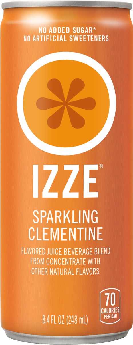 slide 12 of 12, IZZE Sparkling Clementine Juice Beverage- 8.4 fl oz, 8.4 fl oz