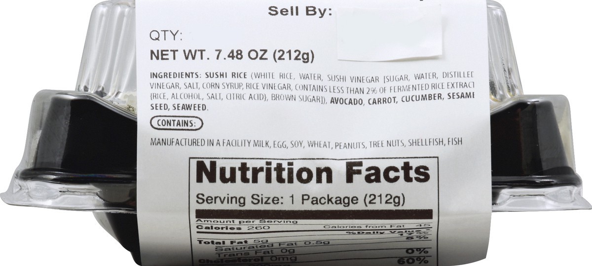 slide 4 of 4, Sushic Veggie Roll 10 ea, 10 ct