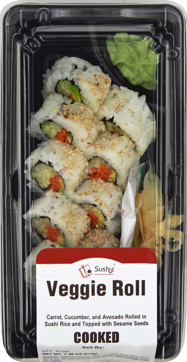 slide 1 of 4, Sushic Veggie Roll 10 ea, 10 ct