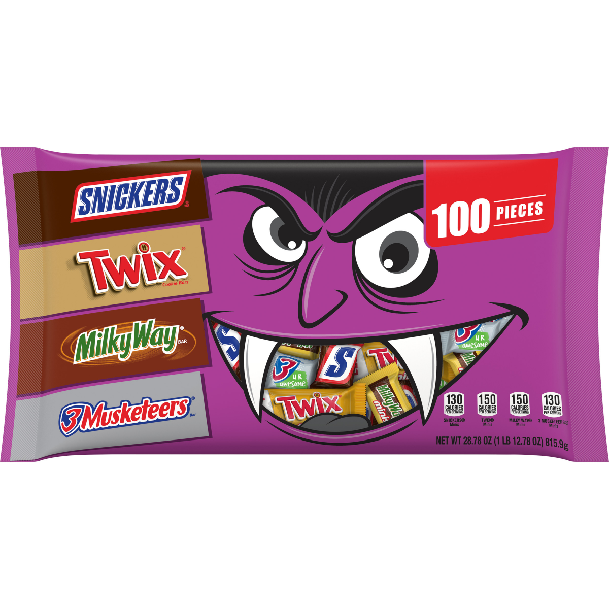 slide 1 of 29, Mars Chocolate Favorites Halloween Bars Candy Variety Mix, 100 ct